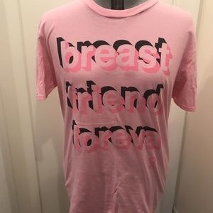 JEM Collective breast friend foreva pink tee